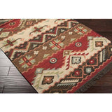 Surya Jewel Tone JT-8 Burgundy Dark Brown 2' x 3' Rug