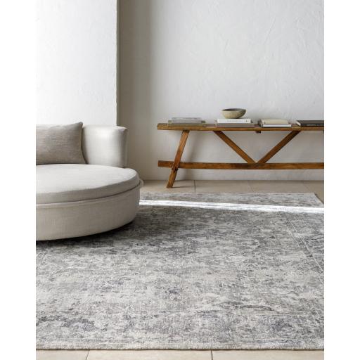 Surya Jordan JOR-2304 Black Charcoal 6' x 9' Rug