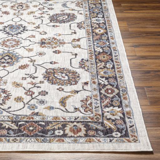 Surya Juliet JLT-2304 Black Charcoal 5'3" x 7' Rug