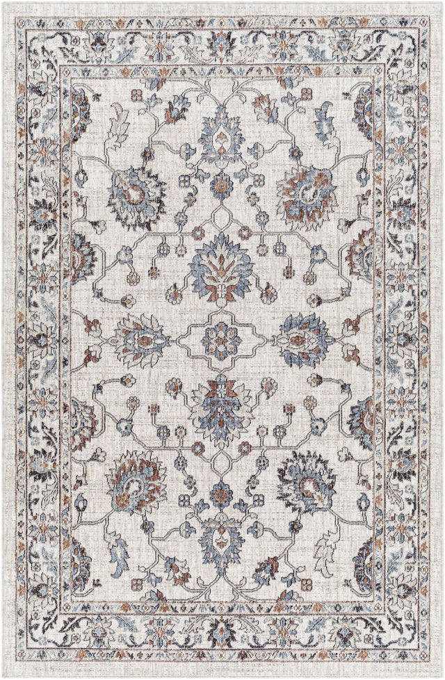 Surya Juliet JLT-2306 Black Dark Blue 5'3" x 7' Rug