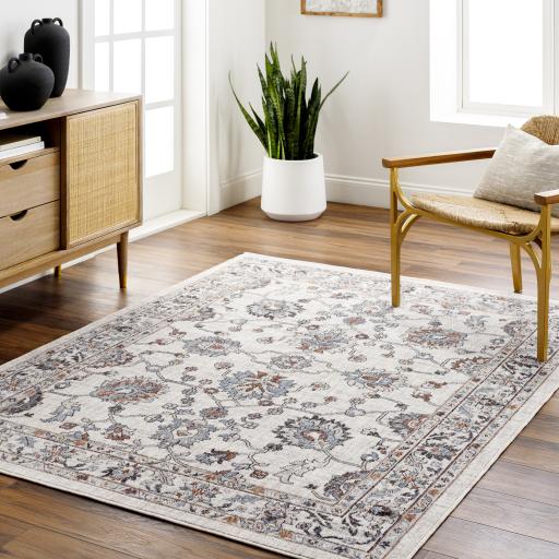 Surya Juliet JLT-2306 Black Dark Blue 5'3" x 7' Rug