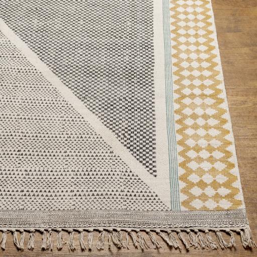 Surya July JUY-2306 Black Light Beige 6' x 9' Rug