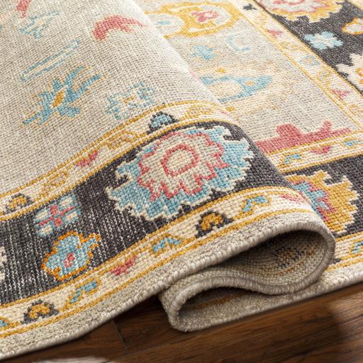 Surya Kars KSA-2300 Black Light Beige 6' x 9' Rug
