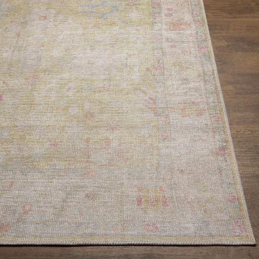 Surya Kemer KMR-2305 Dusty Pink Grass Green 2'7" x 10' Rug