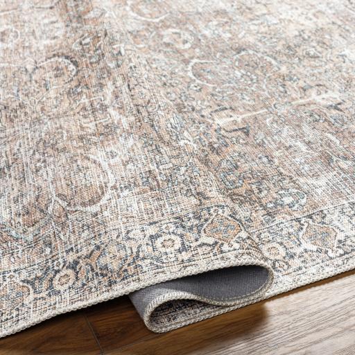 Surya Kemer KMR-2308 Blue Brown 6'7" x 9' Rug