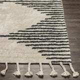 Surya Khemisset KMS-2310 Black Cream 2'6" x 4' Rug