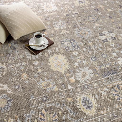 Surya Kushal KUS-2305 Charcoal Cream 8' x 10' Rug