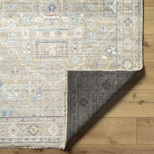 Surya Kushal KUS-2307 Light Brown Light Sage 2' x 3' Rug