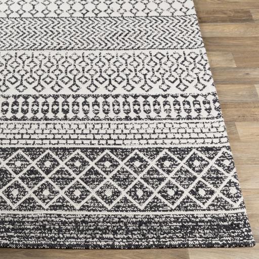 Surya La Casa LCS-2306 Black Cream 5' x 7'3" Rug