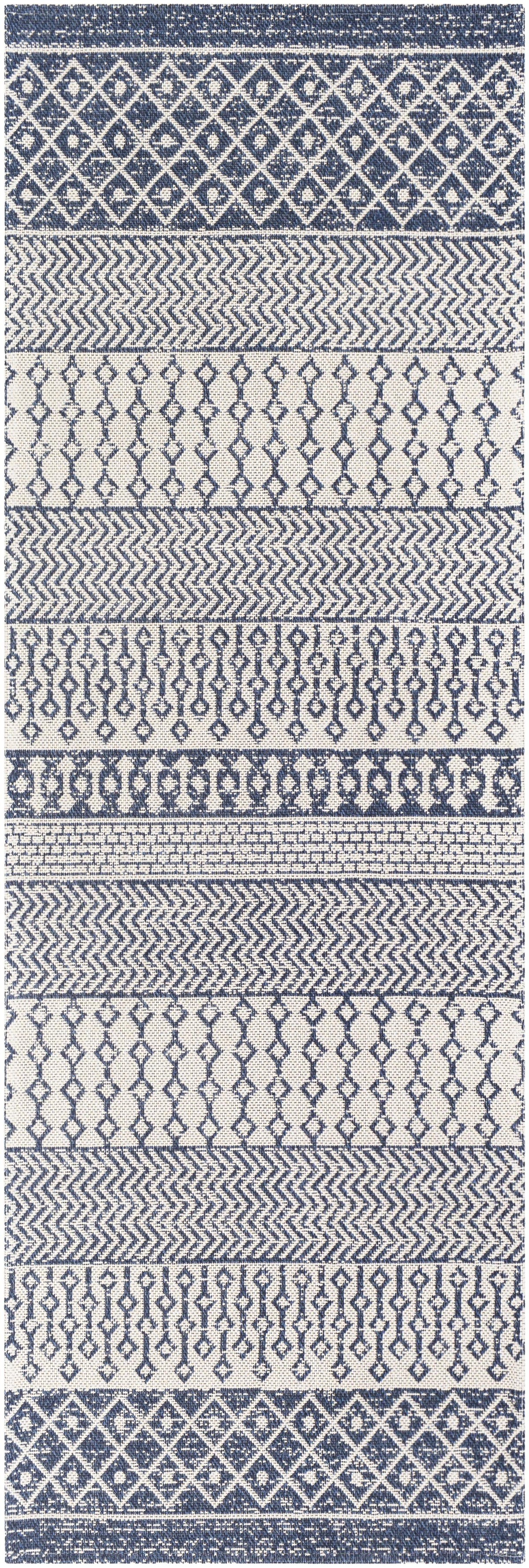 Surya La Casa LCS-2307 Light Blue Navy 1'10'' x 3' Rug