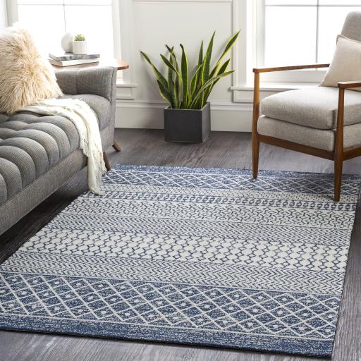 Surya La Casa LCS-2307 Light Blue Navy 1'10'' x 3' Rug