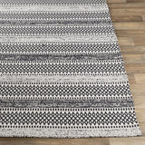 Surya La Casa LCS-2310 Black Cream 6'4" x 9' Rug