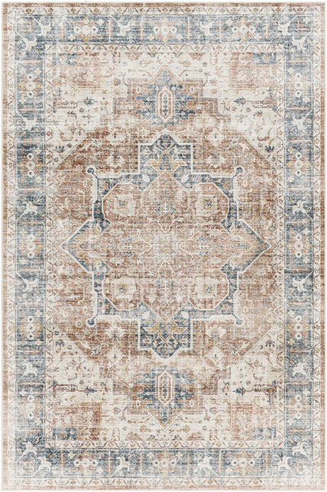 Surya Lavable LVB-2307 Blue Light Beige 2' x 2'11" Rug