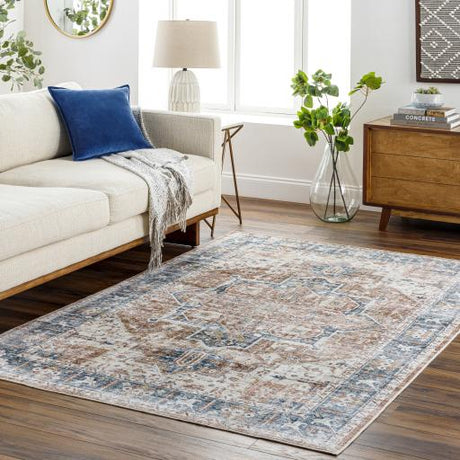 Surya Lavable LVB-2307 Blue Light Beige 2' x 2'11" Rug