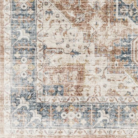 Surya Lavable LVB-2307 Blue Light Beige 2' x 2'11" Rug