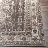 Surya Lavadora LVR-2302 Cream Dark Brown 2'7" x 7'3" Rug