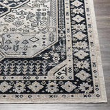 Surya Lavadora LVR-2324 Black Cream 9'2" x 12' Rug