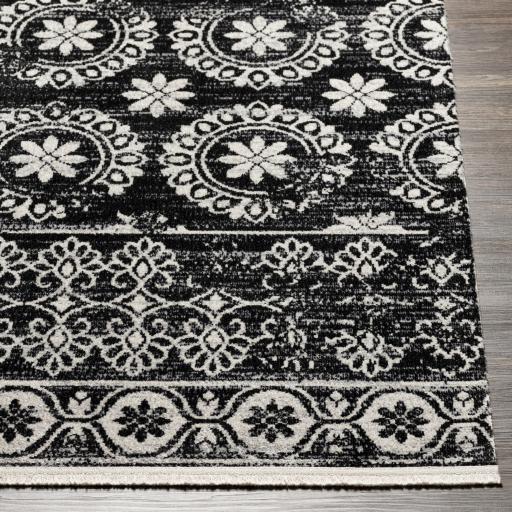 Surya Lavadora LVR-2325 Black Gray 6'7" x 9' Rug