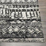 Surya Lavadora LVR-2330 Black Gray 6'7" Round Rug