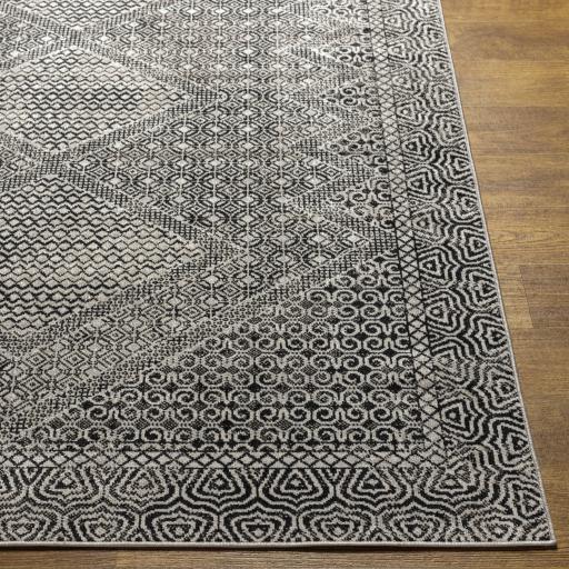 Surya Lavadora LVR-2341 Black Gray 5'3" x 7' Rug
