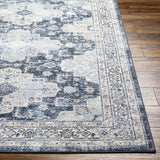 Surya Lavadora LVR-2347 Charcoal Dark Blue 6'7" Round Rug