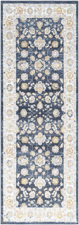 Surya Lavadora LVR-2350 Dark Blue Ivory 2'7" x 7'3" Rug