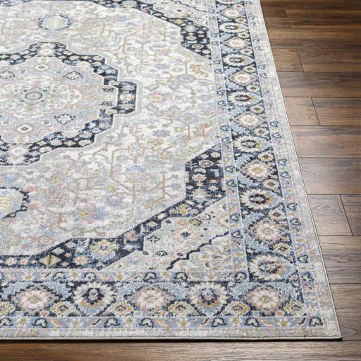 Surya Lavadora LVR-2352 Ivory Light Blue 5'3" x 7' Rug