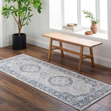 Surya Lavadora LVR-2352 Ivory Light Blue 6'7" x 9' Rug