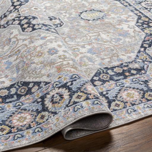Surya Lavadora LVR-2352 Ivory Light Blue 6'7" x 9' Rug