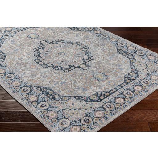 Surya Lavadora LVR-2352 Ivory Light Blue 6'7" x 9' Rug