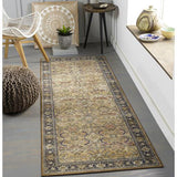 Surya Leicester LEC-2305 Brick Red Cream 5'3" x 7' Rug