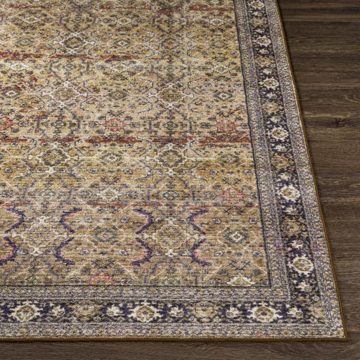 Surya Leicester LEC-2305 Brick Red Cream 5'3" x 7' Rug