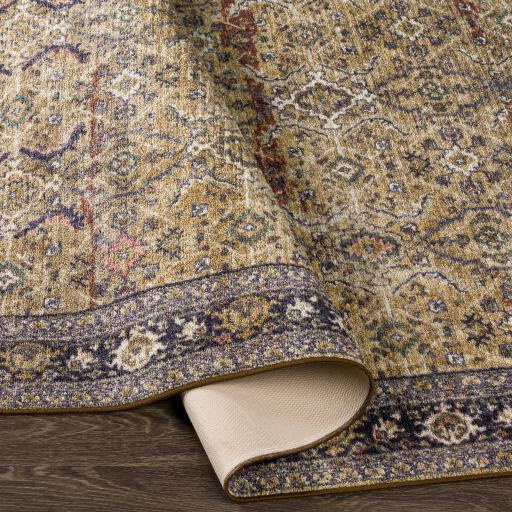 Surya Leicester LEC-2305 Brick Red Cream 5'3" x 7' Rug