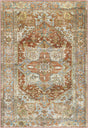 Surya Leicester LEC-2306 Brick Red Cream 2'7" x 7'3" Rug