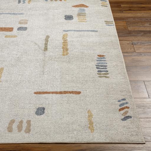 Surya Lillian LLL-2313 Brick Red Brown 6'7" Round Rug