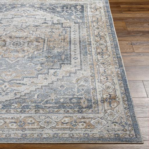 Surya Lillian LLL-2323 Black Brown 5'3" x 7' Rug