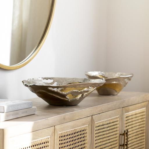 Surya Ambrosia AOA-003 6"H x 17"W x 18"D, 5"H x 12"W x 12"D Decorative Accent