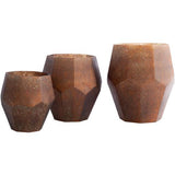 Surya Nayla NAY-004 12"H x 11"W x 11"D, 11"H x 10"W x 10"D, 8"H x 8"W x 8"D Decorative Accent