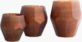 Surya Nayla NAY-004 12"H x 11"W x 11"D; 8"H x 8"W x 8"D; 11"H x 10"W x 10"D Candleholder/Candle