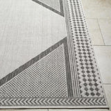 Surya Long Beach LBH-2300 Charcoal Ivory 5'3" x 7' Rug