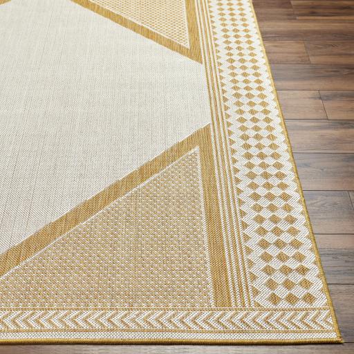 Surya Long Beach LBH-2301 Ivory Mustard 2'7" x 7'3" Rug
