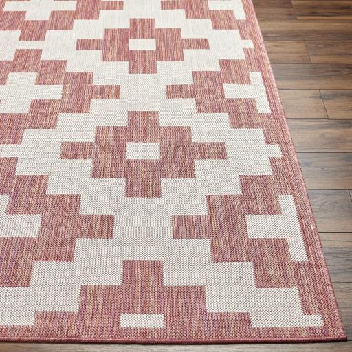 Surya Long Beach LBH-2309 Brick Red Ivory 2'7" x 7'3" Rug
