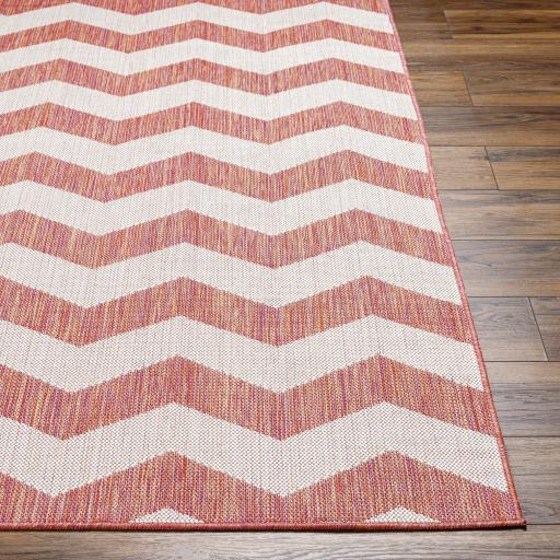 Surya Long Beach LBH-2310 Brick Red Ivory 2'7" x 7'3" Rug