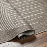 Surya Long Beach LBH-2332 Dark Brown Ivory 2'7" x 7'3" Rug