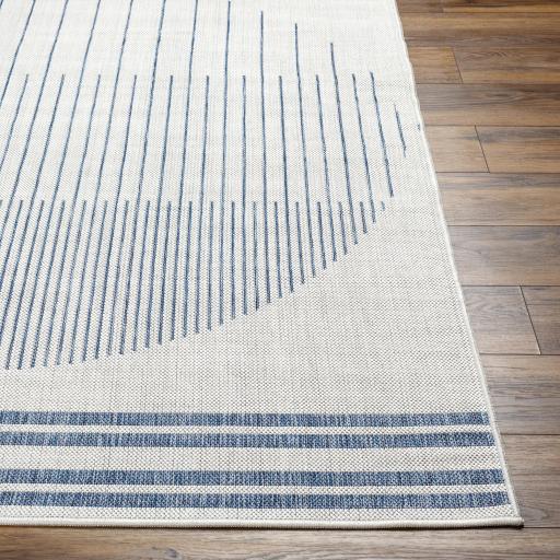 Surya Long Beach LBH-2335 Ivory Navy 2'7" x 7'3" Rug