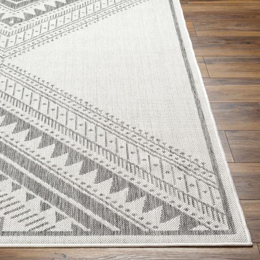 Surya Long Beach LBH-2338 Charcoal Ivory 5'3" x 7' Rug