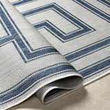 Surya Long Beach LBH-2344 Ivory Navy 2'7" x 7'3" Rug