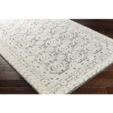 Surya Louvre LOU-2303 Black Cream 2'6" x 8' Rug