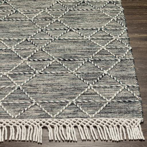 Surya Lucia LCI-2300 Black Charcoal 2'6" x 8' Rug