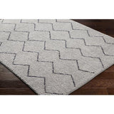 Surya Lykke LKK-2304 Black Light Gray 2'7" x 4' Rug